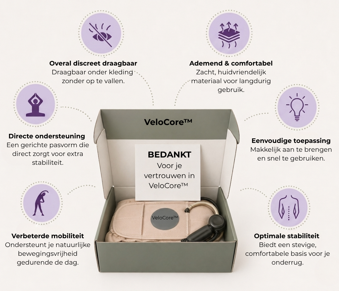 VeloCore™ — Comfortabele Rugriem met Dieptewarmte