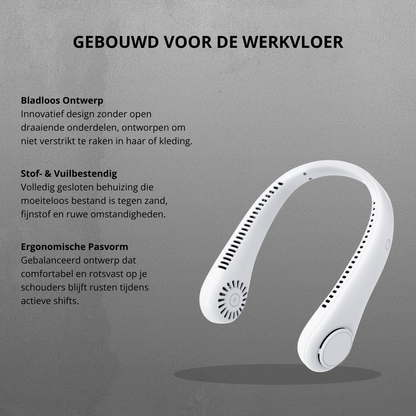 VortexShift™ - Handsfree Nekkoeler voor de Werkvloer