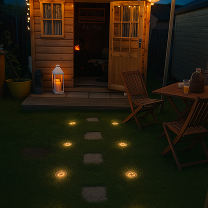 SolarGlow™ Pro – Sfeervolle grondlampen voor een magisch verlicht tuinpad