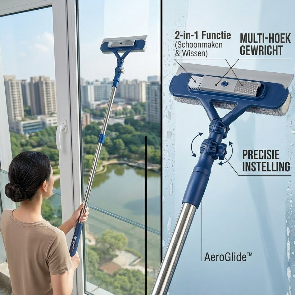 AeroGlide™ – Uitschuifbare Raamwisser met Comfort-Grip