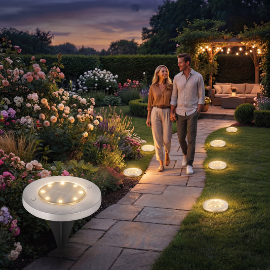 SolarGlow™ Pro – Sfeervolle grondlampen voor een magisch verlicht tuinpad