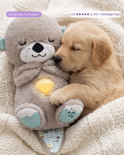 LumiPaws™ SnoozeOtter – Kalmerende Ademknuffel Met Hartslag