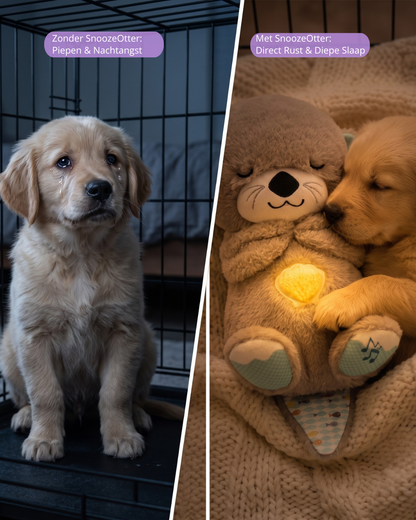 LumiPaws™ SnoozeOtter – Kalmerende Ademknuffel Met Hartslag