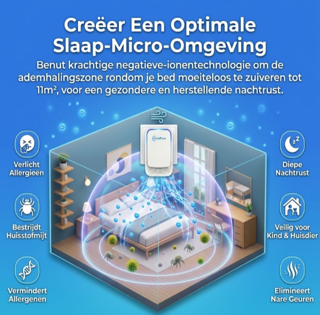 AuraClean™ – Professioneel Filterloos Ionen & Luchtzuiveringssysteem