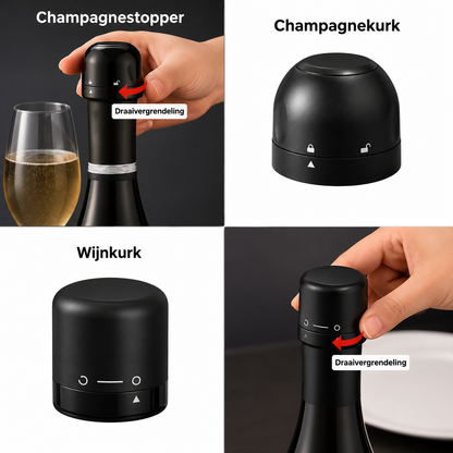 WineLock Pro – Vacuümsluiting voor Wijnflessen